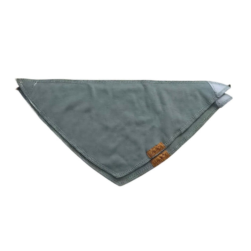 Lila & Jack Baby Bandana Bib Set Sage Green Cotton Blend Drool Bibs 2pk